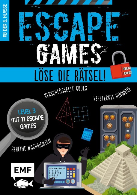 Escape Games Level 3 (blau) - Löse die Rätsel! - 11 Escape Games ab der 6. Klasse - Arnaud Durand, Julien Durand