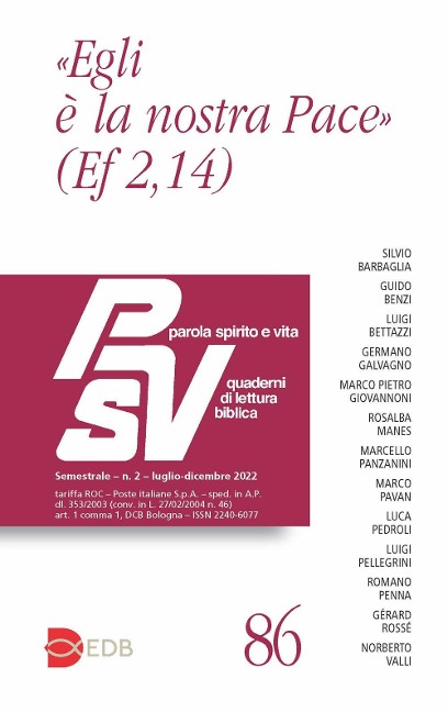 «Egli è la nostra pace» (Ef 2,14) - 