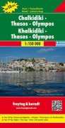 Cover-Bild zum Titel 'Chalkidiki - Thasos - Olympos 1 : 150 000' von ''