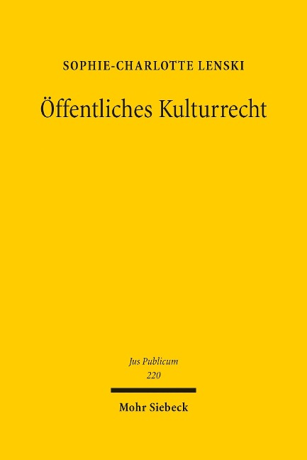 Öffentliches Kulturrecht - Sophie-Charlotte Lenski