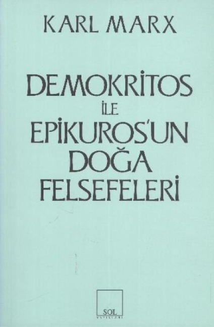 Demokritos ile Epikurosun Doga Felsefeleri - Karl Marx