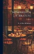 Cover-Bild zum Titel 'Mémoires De Littérature; Volume 1' von 'Albert-Henri De Sallengre'