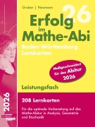 Cover-Bild zum Titel 'Erfolg im Mathe-Abi 2026, 208 Lernkarten Leistungsfach Allgemeinbildendes Gymnasium Baden-Württemberg' von 'Helmut Gruber, Robert Neumann'
