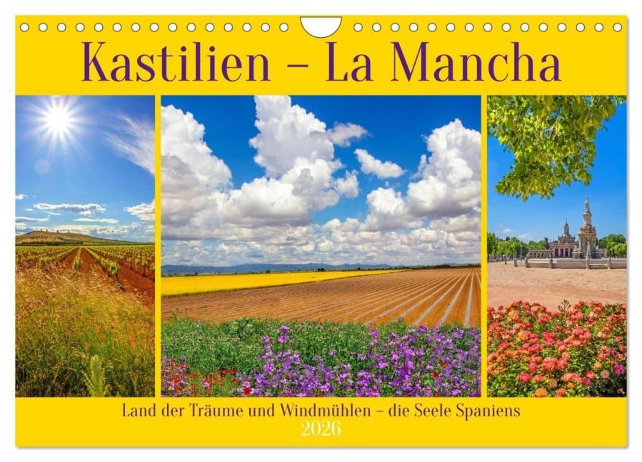 Kastilien - La Mancha (Wandkalender 2026 DIN A4 quer), CALVENDO Monatskalender - Christa Kramer
