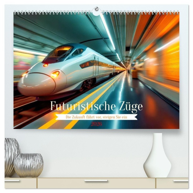 Futuristische Züge (hochwertiger Premium Wandkalender 2026 DIN A2 quer), Kunstdruck in Hochglanz - Torsten Irmer