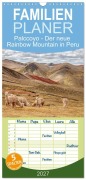 Cover-Bild zum Titel 'Familienplaner 2027 - Palccoyo - Der neue Rainbow Mountain in Peru mit 5 Spalten (Wandkalender, 21 x 45 cm) CALVENDO' von 'Inxtagenumdiewelt. de Inxtagenumdiewelt. de'