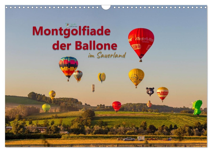 Montgolfiade der Ballone im Sauerland (Wandkalender 2026 DIN A3 quer), CALVENDO Monatskalender - Brittasiehtdiewelt Lieder
