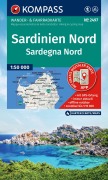 Cover-Bild zum Titel 'KOMPASS Wanderkarten-Set 2497 Sardinien Nord / Sardegna Nord (4 Karten) 1:50.000' von ''