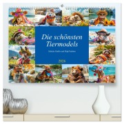 Cover-Bild zum Titel 'Die schönsten Tiermodels. Schicke Outfits und High Fashion (hochwertiger Premium Wandkalender 2026 DIN A2 quer), Kunstdruck in Hochglanz' von 'Rose Hurley'