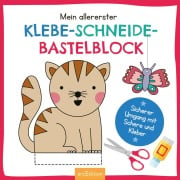 Cover-Bild zum Titel 'Mein allererster Klebe-, Schneide-, Bastelblock' von ''