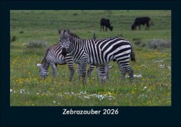 Cover-Bild zum Titel 'Zebrazauber 2026 Fotokalender DIN A5' von 'Tobias Becker'
