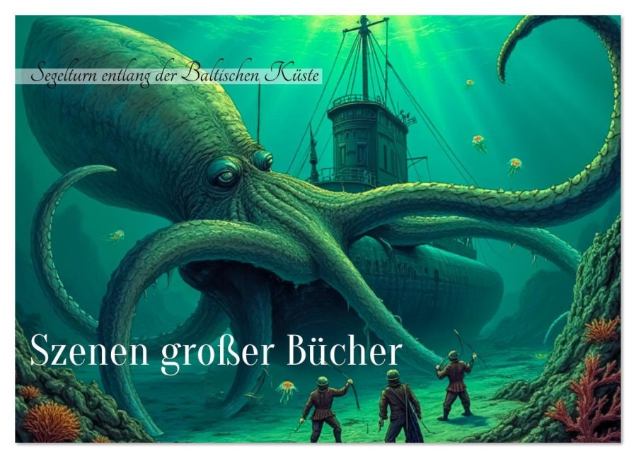 Vergessene Abenteuer - Szenen großer Bücher (Wandkalender 2026 DIN A2 quer), CALVENDO Monatskalender - Sell Pixs:Sell