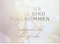 Cover-Bild zum Titel 'Gottes Wege sind vollkommen - Es geht immer nur um die Liebe' von ''