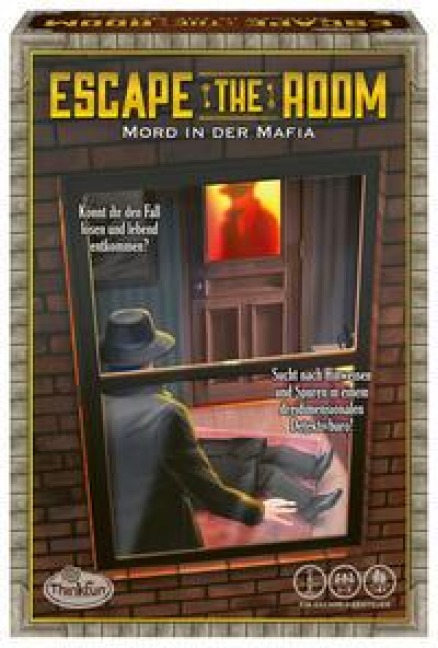ThinkFun - 76535 - Escape the Room - Mord in der Mafia, könnt ihr den Fall lösen und lebend entkommen? Ein spannendes Escape-Spiel für zuhause. - 
