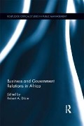 Cover-Bild zum Titel 'Business and Government Relations in Africa' von ''