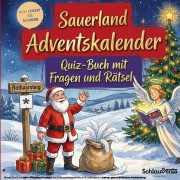 Cover-Bild zum Titel 'Sauerland-Adventskalender: Quiz-Buch mit Fragen und Rätsel' von 'Schlauvento Interactive'