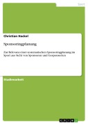 Cover-Bild zum Titel 'Sponsoringplanung' von 'Christian Hackel'