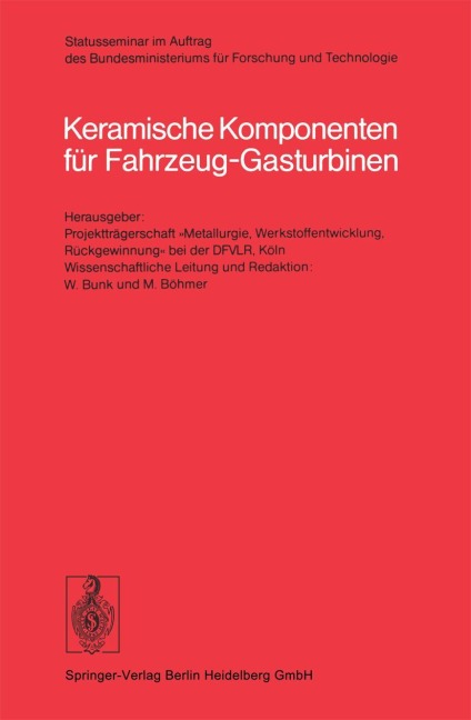 Keramische Komponenten für Fahrzeug-Gasturbinen - 
