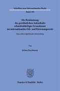Cover-Bild zum Titel 'Die Bestimmung des gewöhnlichen Aufenthalts schutzbedürftiger Erwachsener im internationalen Erb- und Betreuungsrecht' von 'Juliane Buschmann'