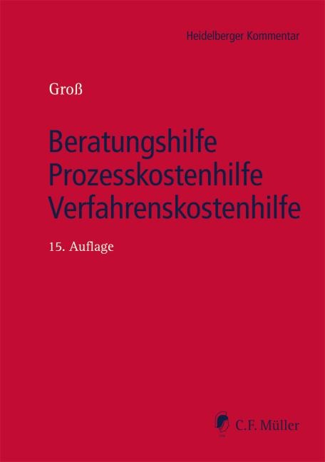 Beratungshilfe - Prozesskostenhilfe - Verfahrenskostenhilfe - Ingo Michael Groß