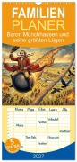 Cover-Bild zum Titel 'Familienplaner 2027 - Baron Münchhausen und seine größten Lügen mit 5 Spalten (Wandkalender, 21 x 45 cm) CALVENDO' von 'Pixs:Sell'