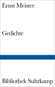 Cover-Bild zum Titel 'Gedichte' von 'Ernst Meister'