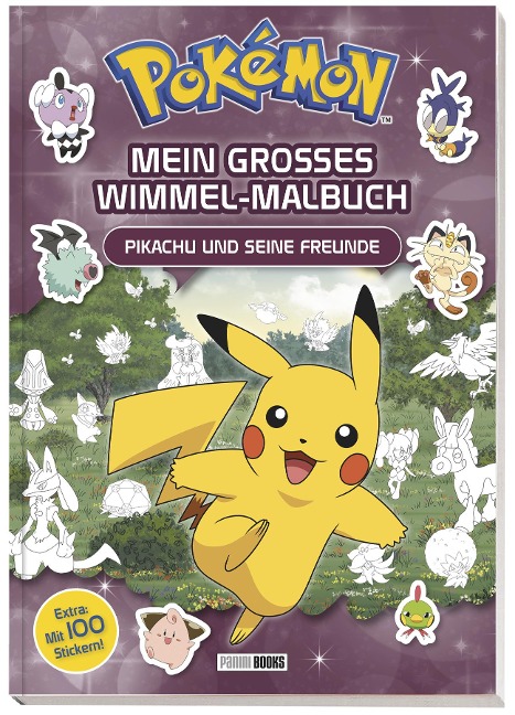 Pokémon: Mein großes Wimmel-Malbuch - Pikachu und seine Freunde - 