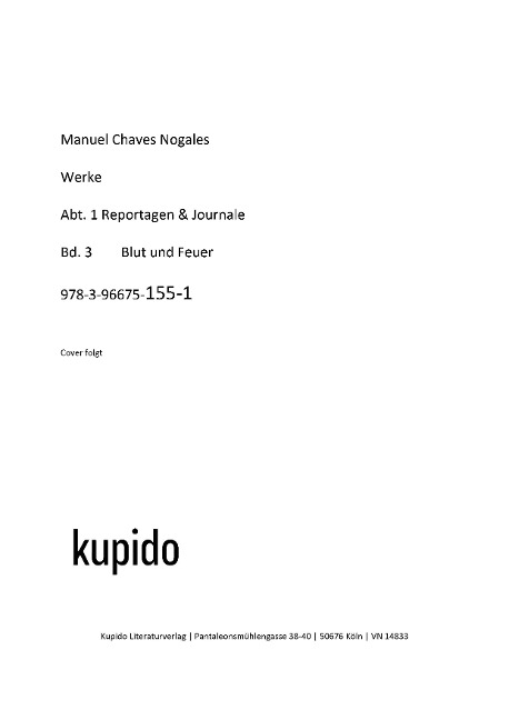 ¡Blut und Feuer! - Manuel Chaves Nogales