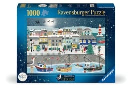 Cover-Bild zum Titel 'Weihnachtspuzzle 1000 Teile - Weihnachten am Hafen' von ''