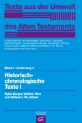 Cover-Bild zum Titel 'Historisch-chronologische Texte I' von 'Walther Hinz, Rykle Borger, Willem H. Ph. Römer'