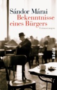 Cover-Bild zum Titel 'Bekenntnisse eines Bürgers' von 'Sándor Márai'