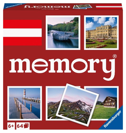 Ravensburger memory® Österreich - 20884 - der Spieleklassiker mit Bildern aus Österreich, Merkspiel für 2 - 8 Spieler ab 6 Jahren - William H. Hurter