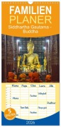 Cover-Bild zum Titel 'Familienplaner 2026 - Siddhartha Gautama - Buddha mit 5 Spalten (Wandkalender, 21 x 45 cm) CALVENDO' von 'Peter Schickert'