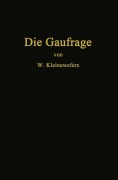Cover-Bild zum Titel 'Die Gaufrage' von 'Wilhelm Kleinewefers'