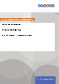 Cover-Bild zum Titel 'Public Relations' von 'Markus Hofstetter'