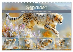 Cover-Bild zum Titel 'Geparden. Eleganz zwischen Speed und Stille (Wandkalender 2027 DIN A3 quer), CALVENDO Monatskalender' von 'Rose Hurley'