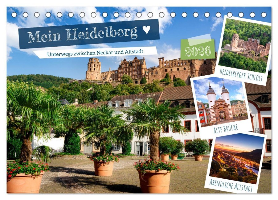 Mein Heidelberg - Unterwegs zwischen Neckar und Altstadt (Tischkalender 2026 DIN A5 quer), CALVENDO Monatskalender - Thorsten Assfalg Photographie