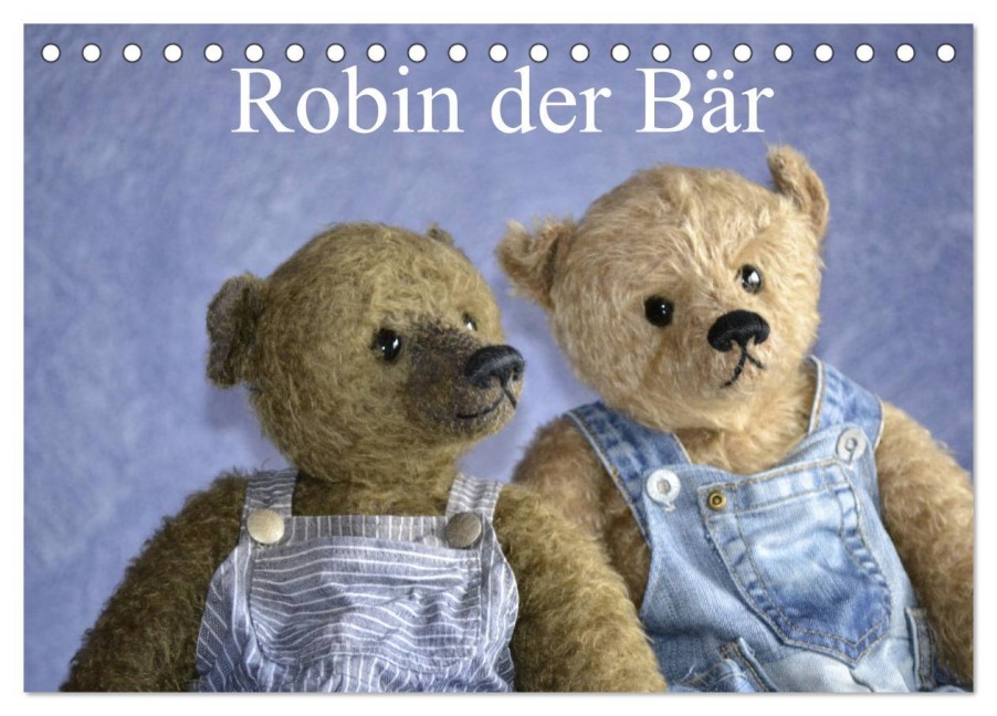 Robin der Bär (Tischkalender 2026 DIN A5 quer), CALVENDO Monatskalender - Rolf Und Marie Robischon
