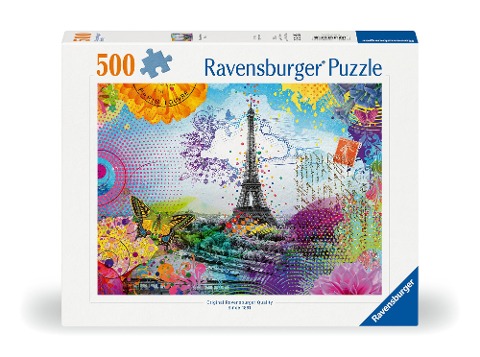 Erwachsenenpuzzle 500 Teile - Postkarte aus Paris - 