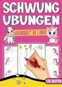 Cover-Bild zum Titel 'Schwungübungen Übungsheft ab 5 Jahre - Das Einhorn Lernheft für Mädchen' von 'Inspirations Lounge'