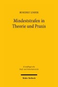 Cover-Bild zum Titel 'Mindeststrafen in Theorie und Praxis' von 'Benedikt Linder'
