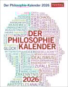 Cover-Bild zum Titel 'Der Philosophie-Kalender Tagesabreißkalender 2026' von 'Markus Hattstein, Barbara Brüning'