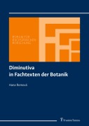Cover-Bild zum Titel 'Diminutiva in Fachtexten der Botanik' von 'Hana Romová'