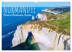 Cover-Bild zum Titel 'Normandie. Poesie in Frankreichs Norden (Wandkalender 2026 DIN A2 quer), CALVENDO Monatskalender' von 'Hanna Wagner'