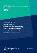 Cover-Bild zum Titel 'Der Einfluss von Cloud Computing auf IT-Dienstleister' von 'Raimund Matros'