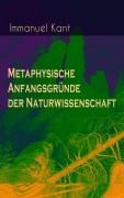 Cover-Bild zum Titel 'Metaphysische Anfangsgründe der Naturwissenschaft' von 'Immanuel Kant'