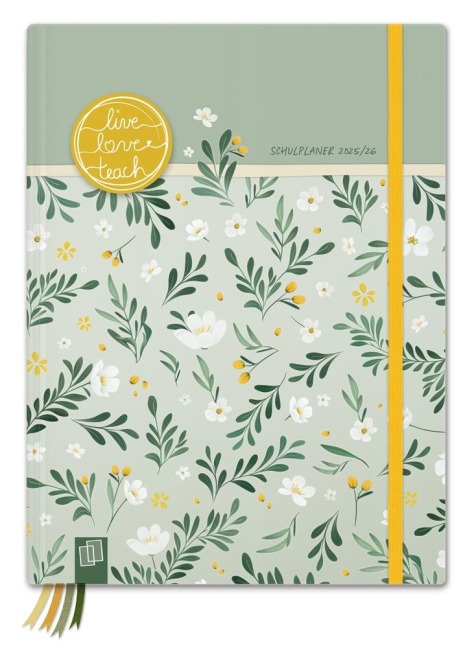 Mein Lehrerplaner A5+ - Hardcover - Lehrerkalender für das Schuljahr 2025/2026 - Sommerblüte - 