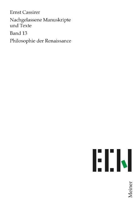 Philosophie der Renaissance - Ernst Cassirer