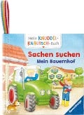 Mein Knuddel-Knautsch-Buch: Sachen suchen. Bauernhof; weiches Stoffbuch, waschbares Badebuch, Babyspielzeug ab 6 Monate - 