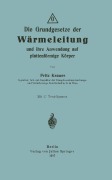 Cover-Bild zum Titel 'Die Grundgesetze der Wärmeleitung und ihre Anwendung auf plattenförmige Körper' von 'Fritz Krauss'